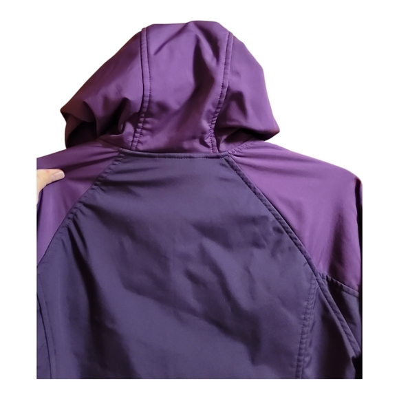 Free Tech jacket womens Sm purple prune hood - Picture 3 of 9